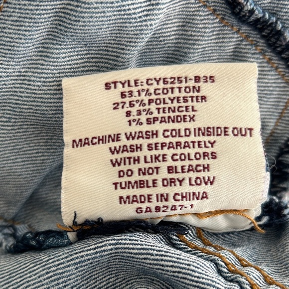 🥇 Vintage Chic Denim Architect Sleeveless Jean Vest size medium - Picture 9 of 9